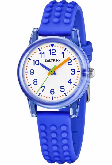 Orologio Calypso Kids Solo Tempo Numeri Arabi Azzurro 5ATM K5876/4