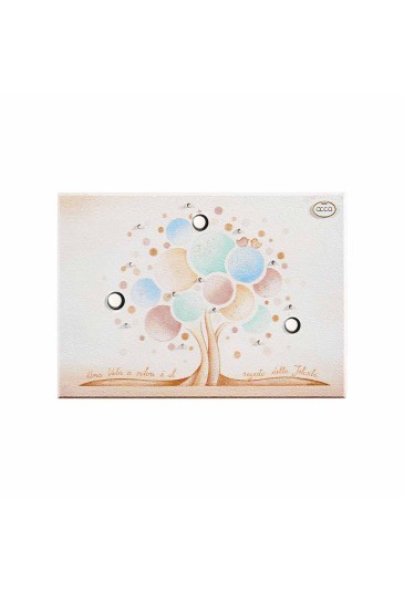 Quadro Albero Della Felicita Misura 17x24 Regalo Augurale Regalo Matrimonio Acca QD.154 17X24