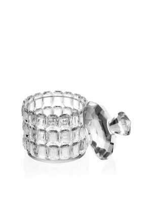Scatola Cristallo Design Cuori Con Coperchio Regalo Acca V.1355 SC