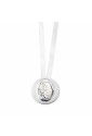 Capoculla Applicazione Madonna Laminato Argento Con Bambino Regalo Nascita Acca E.290B
