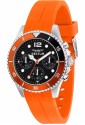 Orologio Sector Modello 230 Multifunzione Quadrante Nero Acciaio Misura 39 mm Cinturino Silicone Arancione Uomo R3251161054
