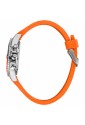 Orologio Sector Modello 230 Multifunzione Quadrante Nero Acciaio Misura 39 mm Cinturino Silicone Arancione Uomo R3251161054