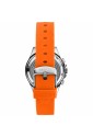 Orologio Sector Modello 230 Multifunzione Quadrante Nero Acciaio Misura 39 mm Cinturino Silicone Arancione Uomo R3251161054