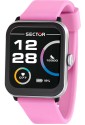 Smartwatch Orologio Sector S-08 Cinturino Silicone Rosa Peonia Misura 37x44mm R3251303008