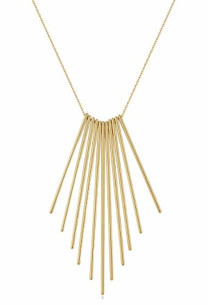 Collana Girocollo Brosway Aura Con Pendente A Barrette Acciaio Gold BAU04