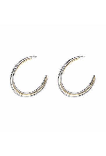Orecchini Cerchio Brosway Aura Acciaio Bicolore BAU32