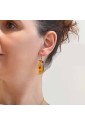 Orecchini Lunghi Ambra Argento Misura Large Fantasia MonileDQ8QYFM