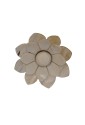 Spilla Corno Fiore Bianco Diametro 6 cm Fantasia Monile JQ62NFM