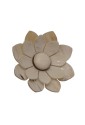 Spilla Corno Fiore Bianco Diametro 6 cm Fantasia Monile JQ62NFM