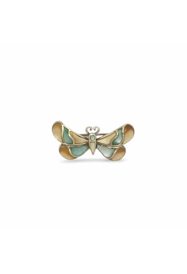Spilla Farfalla Argento Smalto Colorato Misura Small Fantasia Monile SWLHMFM