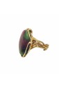 Anello Pietra Naturale Rubizoisite Montaura Argento Gold GICTEFM