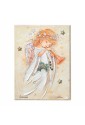 Quadro Angelo Custode Armonia Stelle Argento Misura 15X20 Regalo Nascita Acca B.689.2
