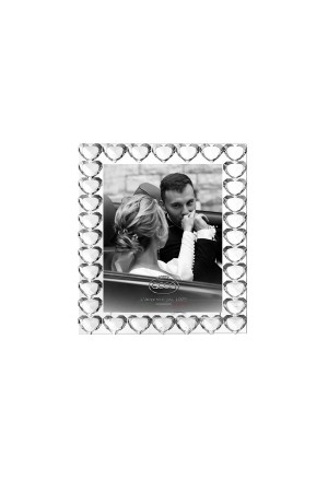 Cornice Portafoto Cristallo Linea Cuori Misura 13X18 Regalo Nozze Acca V.1537 PFM
