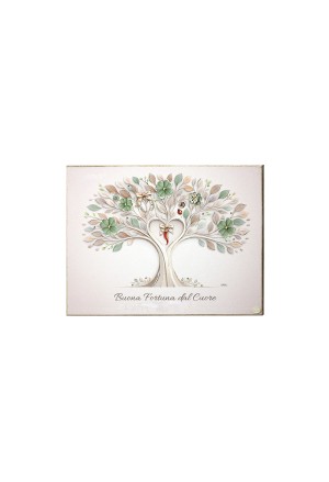 Quadro Buona Fortuna Misura 12x17 Regalo Augurale Regalo Matrimonio Acca QD.543 12x17