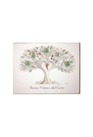 Quadro Buona Fortuna Misura 15x20 Regalo Augurale Regalo Matrimonio Acca QD.543 15x20