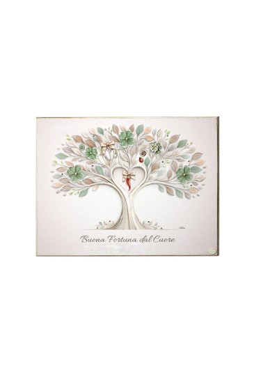 Quadro Buona Fortuna Misura 15x20 Regalo Augurale Regalo Matrimonio Acca QD.543 15x20