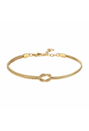 Bracciale Uomo Nodo Collezione Legami Acciaio Anallergico Dorato Luca Barra BA1925