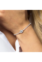 Bracciale Tennis Zirconi White Elemento CentraleBianco Acciaio Anallergico Luca Barra BK2930
