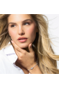 Bracciale Tennis Zirconi White Elemento CentraleBianco Acciaio Anallergico Luca Barra BK2930