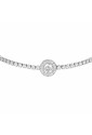 Bracciale Tennis Zirconi White Elemento CentraleBianco Acciaio Anallergico Luca Barra BK2930