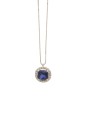 Collana Girocollo Zaffiro Diamanti Naturali Oro Bianco 18kt Mario Porzio 90-231ZBX