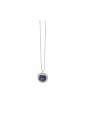 Collana Girocollo Zaffiro Diamanti Naturali Oro Bianco 18kt Mario Porzio 90-231ZBX