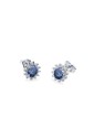 Orecchini Smeraldi Diamanti Naturali Oro Bianco 18kt Mario Porzio MP77-441-ZB