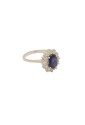 Anello Zaffiro Diamanti Modello Principessa Oro 18kt Mario Porzio MP77-357-ZB