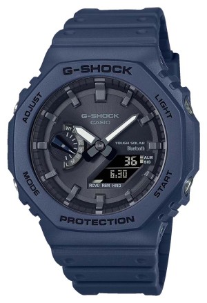 Orologio Casio G-Shock AnaDigi Connessione Smartphone Cronometro Timer Conto Alla Rovescia Colore Blu GA-B2100-2AER