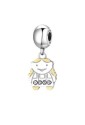 Charm Brosway Tres Jolie Tata Acciaio IP Gold Cristalli BTJM141