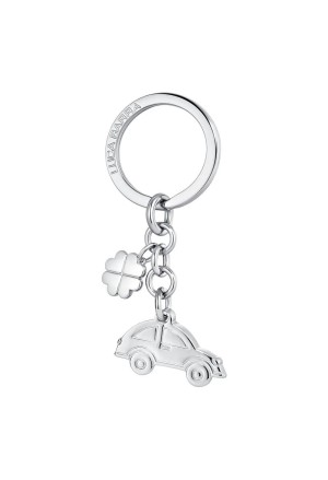 Portachiavi Automobile Charm Quadrifoglio Acciaio Luca Barra PK326