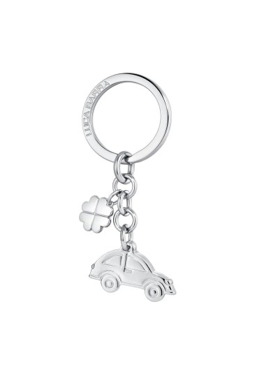 Portachiavi Automobile Charm Quadrifoglio Acciaio Luca Barra PK326