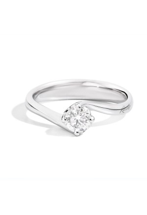Anello Recarlo Solitario Valentin Modello Anniversary Diamante Naturale Oro 18kt Donna R01SO195/014-14