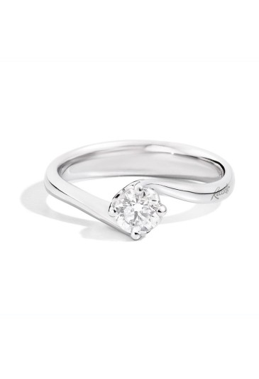 Anello Recarlo Solitario Valentin Modello Anniversary Diamante Naturale Oro 18kt Bianco R01SO195/018-15