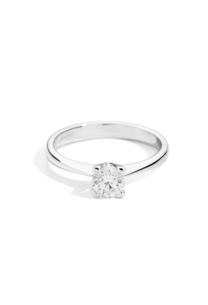 Anello Recarlo Solitario Modello Maria Teresa Diamante Naturale Oro 18kt Bianco R30SO100/016-15