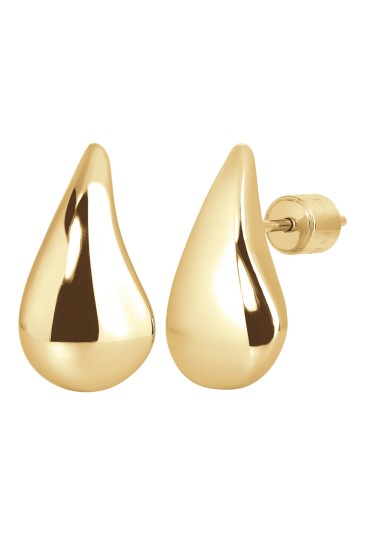 Mono Orecchino Goccia Acciaio Anallergico Ip Gold Luca Barra OK1695