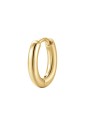 Mono Orecchino Cerchio Acciaio Dorato Anallergico Misura 13mm Luca Barra OK1579