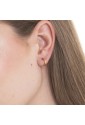 Mono Orecchino Cerchio Acciaio Dorato Anallergico Misura 13mm Luca Barra OK1579