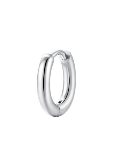 Mono Orecchino Cerchio Acciaio Anallergico Misura 13mm Luca Barra OK1578