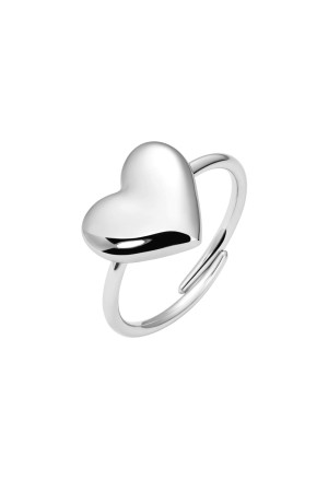 Anello Cuore Acciaio Anallergico Misura Regolabile Luca Barra ANK712