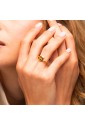 Anello Gocce Acciaio Anallergico IP Gold Misura S Luca Barra ANK716