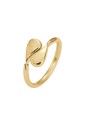Anello Gocce Acciaio Anallergico IP Gold Misura M Luca Barra ANK718
