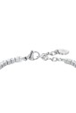 Bracciale Donna Tennis Luca Barra Acciaio Anallergico Cristalli Azzurri Bianchi BK2636