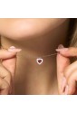 Collana Girocollo Cuore Zirconi Rossi Bianchi Acciaio Anallergico Luca Barra CK2225