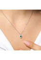 Collana Girocollo Cuore Zirconi Verde Bianchi Acciaio Anallergico Luca Barra CK2224