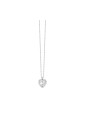 Collana Girocollo Cuore Zirconi Bianchi Acciaio Anallergico Luca Barra CK2223