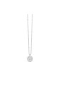 Collana Girocollo Ciondolo Zirconi Bianchi Acciaio Anallergico Lunghezza 45cm Luca Barra CK2226