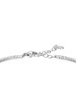 Bracciale Tennis Zirconi Bianchi Quadrifoglio Acciaio Anallergico Luca Barra BK2866