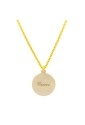 Collana Ciondolo Zodiaco Cancro Argento Dorato Miss Miss GOQ1FFM