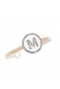 Bracciale Donna Rigido Schiava Iniziale White Lettera M Dvccio 7907